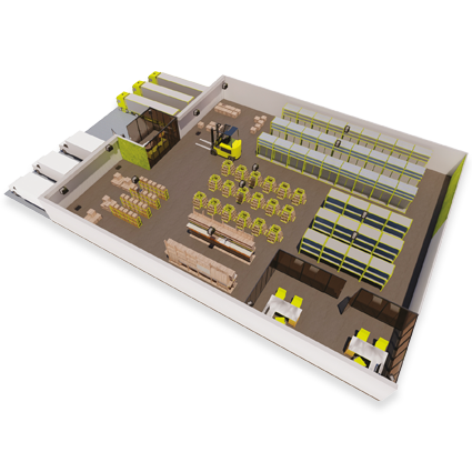 Application example Intusonic WAREHOUSE FACILITY